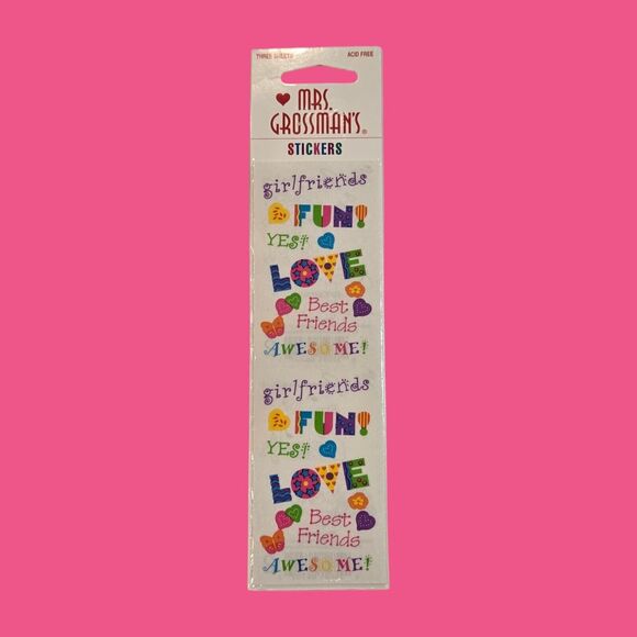 Valentine VTG Sticker Bundle Hallmark Mrs. Grossman's Candy Hearts Cupid Bears - Picture 2 of 15